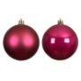 Shatterproof Bauble Mix – Festive Pink – 6 Pack